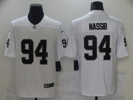 Men's Las Vegas Raiders Carl Nassib #94 White Game Jersey