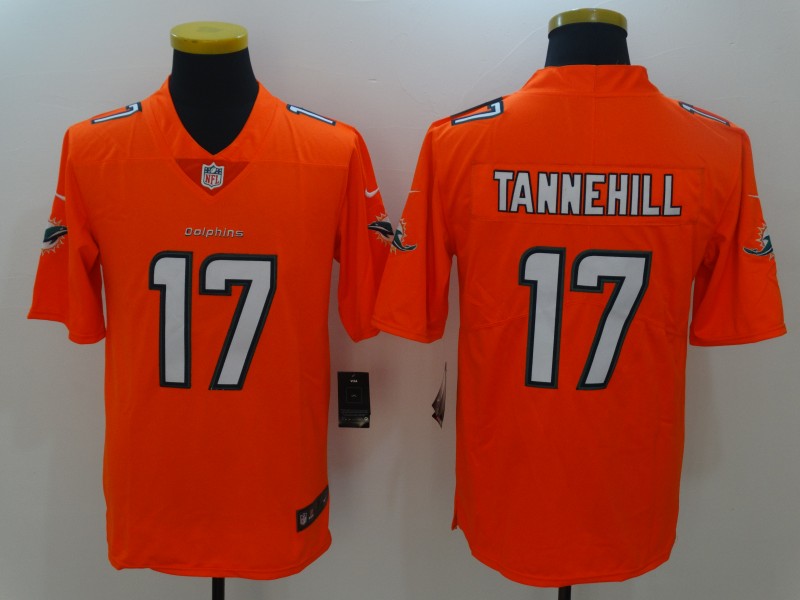 Men's Miami Dolphins Ryan Tannehill #17 Orange Game Jersey