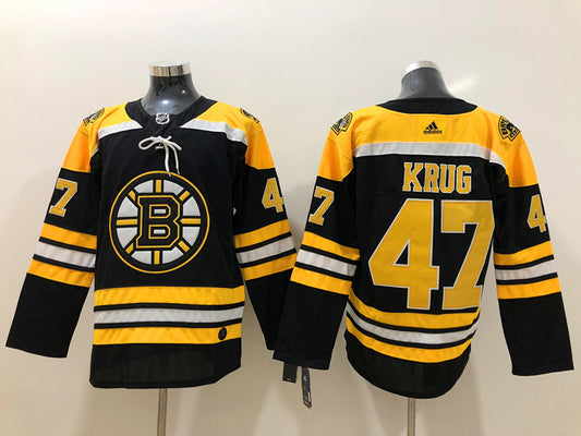 Men's Boston Bruins Torey Krug #47 Black Player Game Jersey