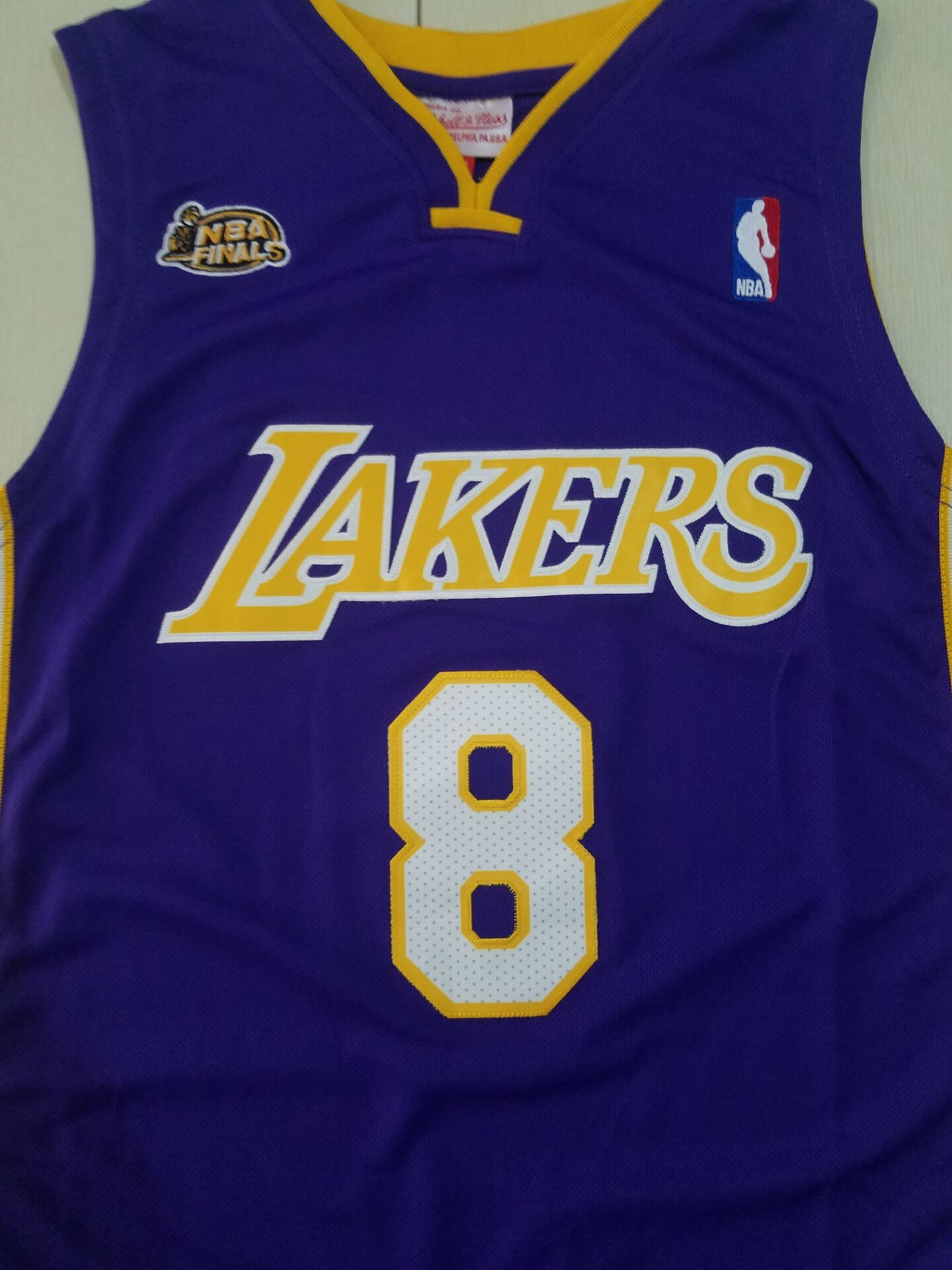 Men's Los Angeles Lakers Kobe Bryant 2000-01 Purple Hardwood Classics Authentic Jersey