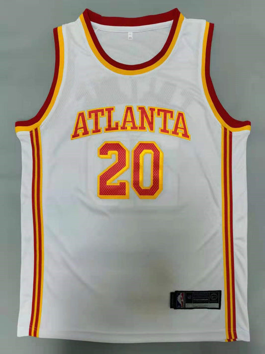 Men's Atlanta Hawks John Collins #20 White 2020/21 Fast Break Player Jersey