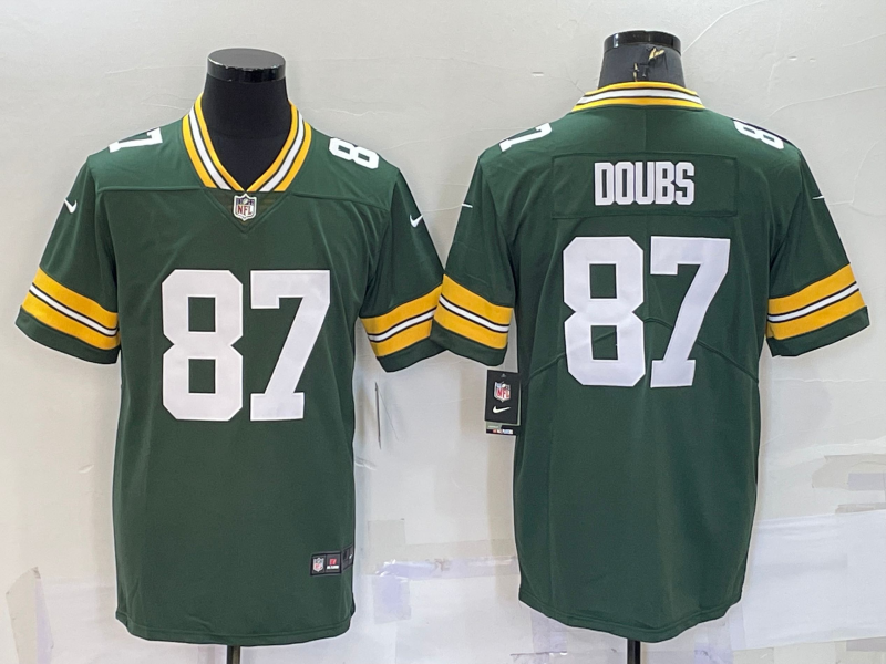 Men's Green Bay Packers Romeo Doubs #87 Green Game Jersey