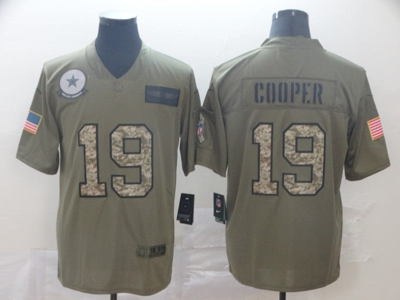 Men's Dallas Cowboys Amari Cooper #19 Brown Alternate Game Jersey