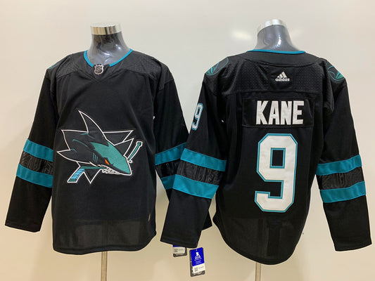 Men's San Jose Sharks Evander Kane #9 Black Breakaway Player Jersey