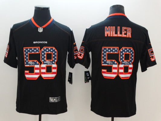 Men's Denver Broncos #58 Von Miller Black Game Jersey