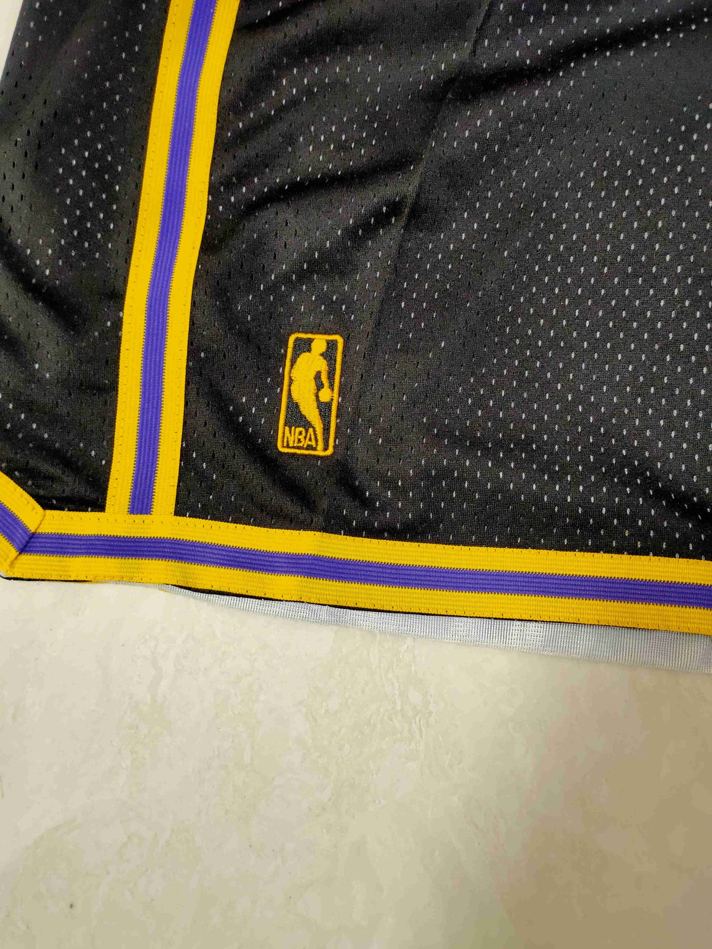 Men's Los Angeles Lakers Black Pro Shorts Stitched Size S-XXL