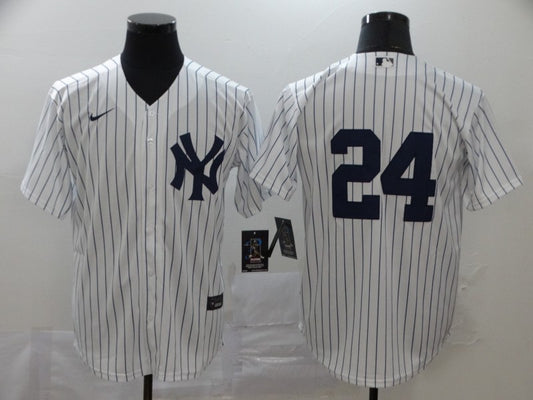 Men's New York Yankees Gary Sanchez #24 White Replica Player Name Jersey