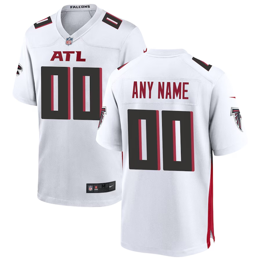 Custom Atlanta Falcons White Game Jersey