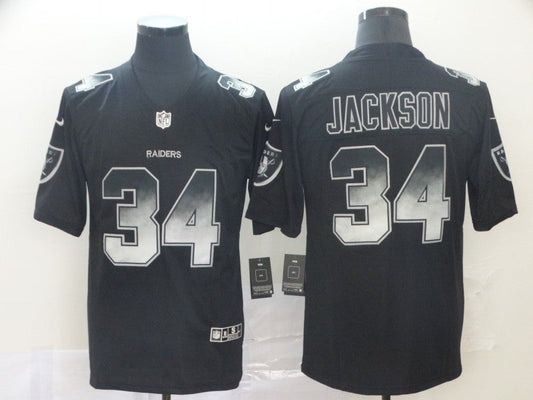 Men's Las Vegas Raiders Bo Jackson #34 Black Authentic Game Jersey