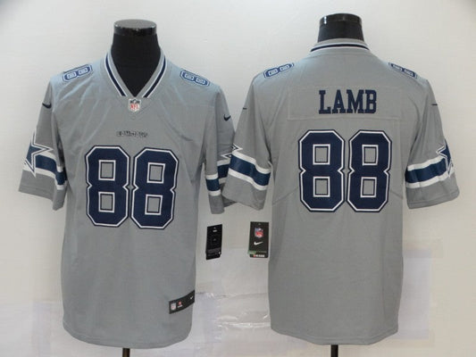 Men's Dallas Cowboys CeeDee Lamb #88 Gray Inverted Legend Jersey