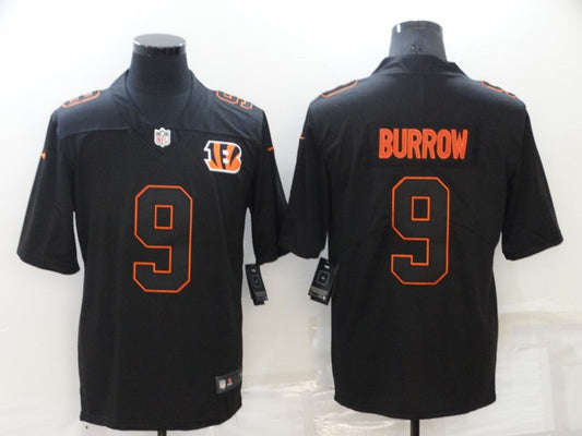 Men's Cincinnati Bengals Joe Burrow #9 Black Alternate Game Jersey