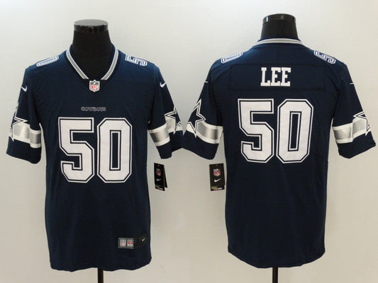 Men's Dallas Cowboys Sean Lee #50 Navy Game Player Jersey