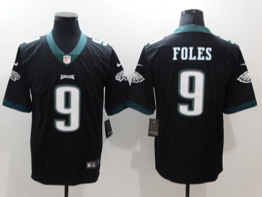 Men's Philadelphia Eagles Nick Foles #9 Black Game Jersey