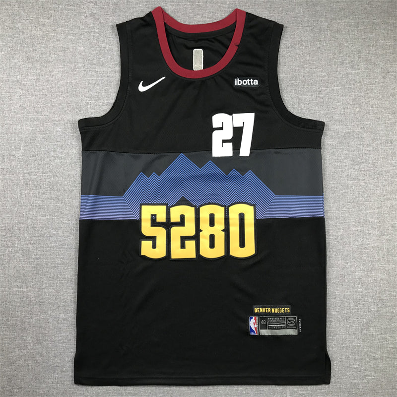 Men's Denver Nuggets Jamal Murray #27 Black 2023/24 Swingman Jersey - City Edition