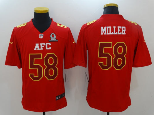 Men's Denver Broncos Von Miller #58 Red Game Jersey