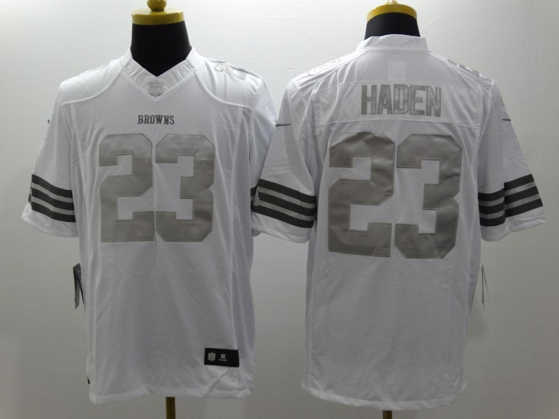 Men's Cleveland Browns Joe Haden #23 White Game Jersey