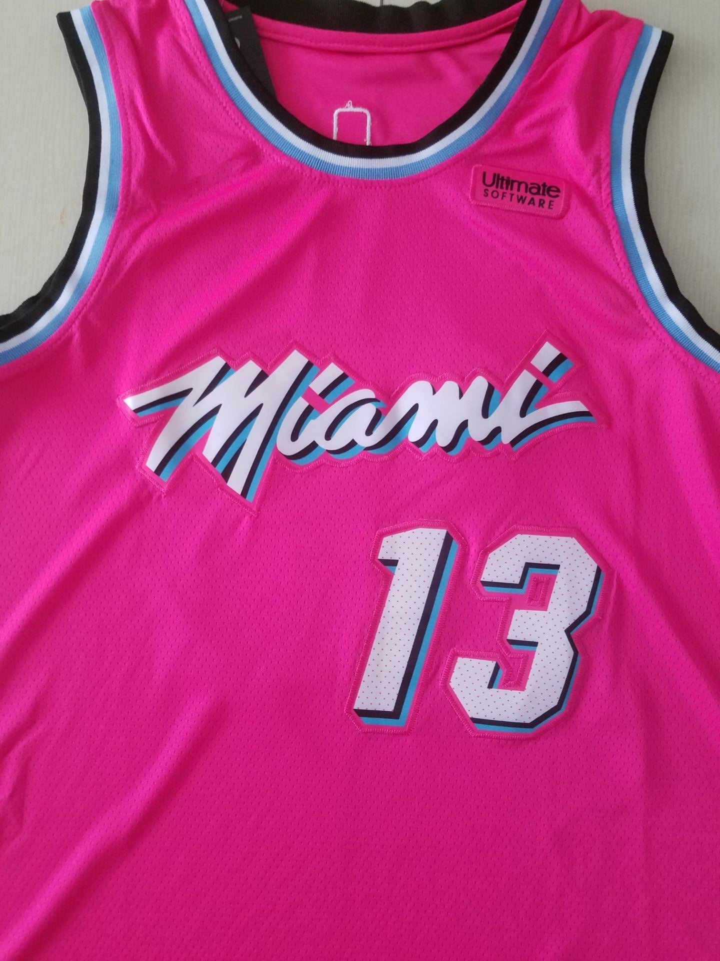 Men's Miami Heat Bam Adebayo #13 Pink Swingman Player Jersey