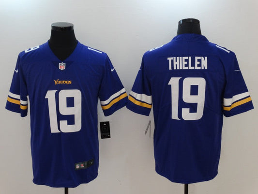 Men's Minnesota Vikings #19 Adam Thielen Purple Jersey