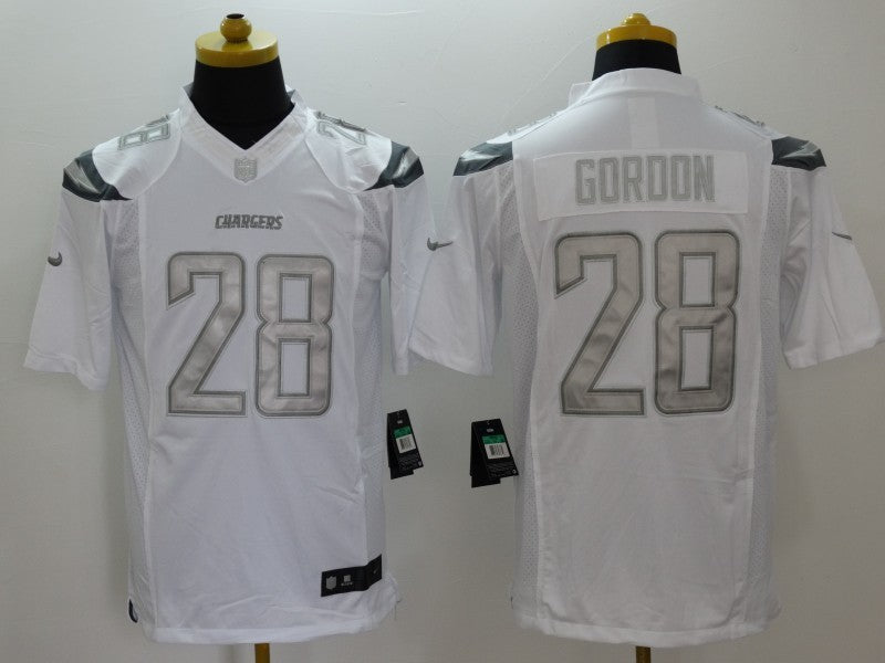 Men's Los Angeles Chargers Melvin Gordon III #28 White Game Player Jersey