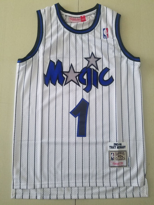 Men's Orlando Magic Tracy McGrady 2003-04 White Hardwood Classics Swingman Jersey