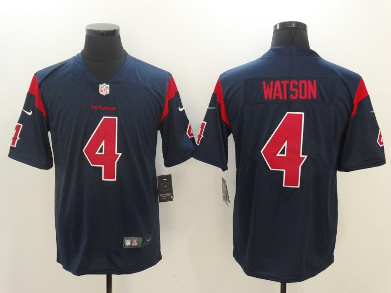 Men's Houston Texans Deshaun Watson #4 Navy Game Jersey