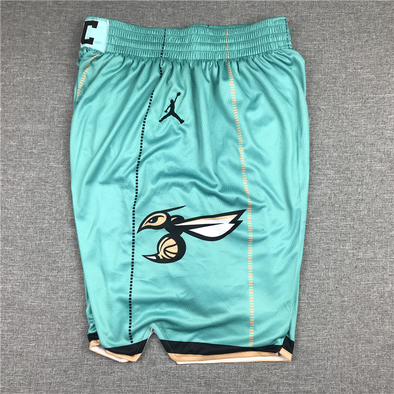 Men's Charlotte Hornets Teal Basketball Retro Shorts