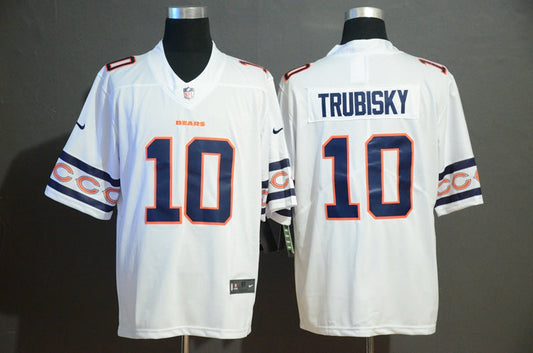 Men's Chicago Bears Mitch Trubisky #10 White Game Player Jersey