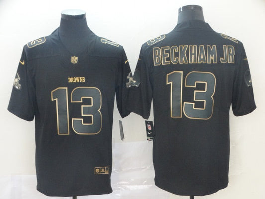 Men's Cleveland Browns Odell Beckham Jr. Black Game Player Jersey