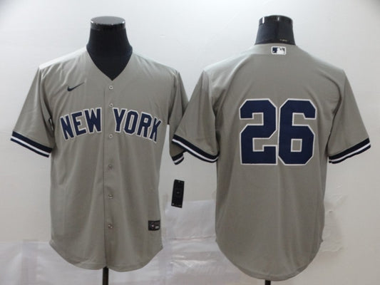 Men's New York Yankees DJ LeMahieu #26 Gray Replica Player Name Jersey