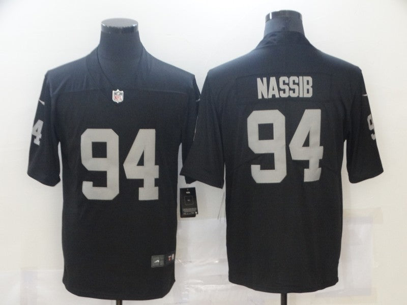 Men's Las Vegas Raiders Carl Nassib #94 Black Game Jersey