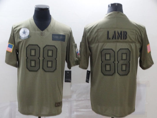 Men's Dallas Cowboys CeeDee Lamb #88 Brown Game Jersey