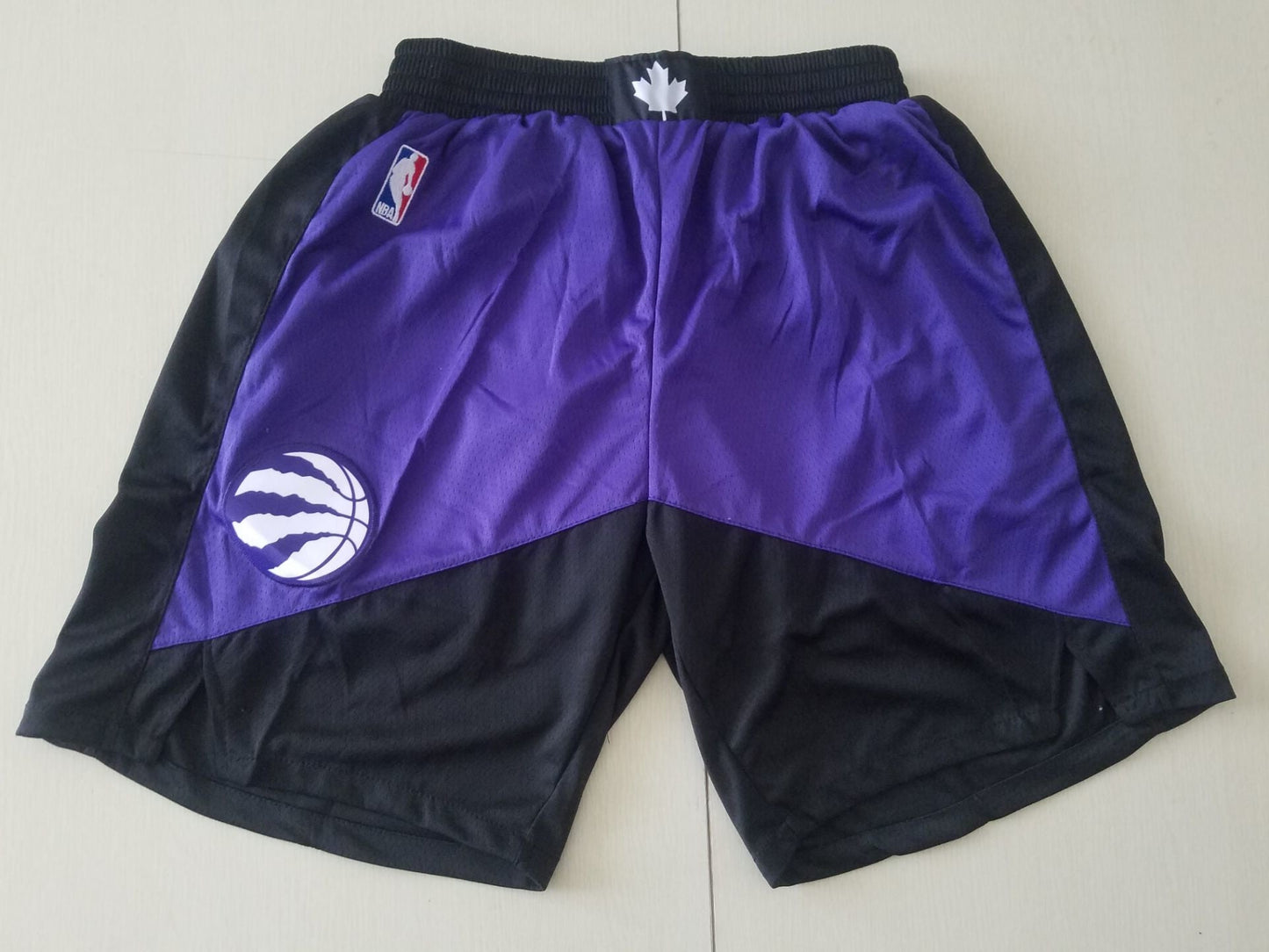 Men's Toronto Raptors Black/Purple Basketball Shorts 2021 New Style