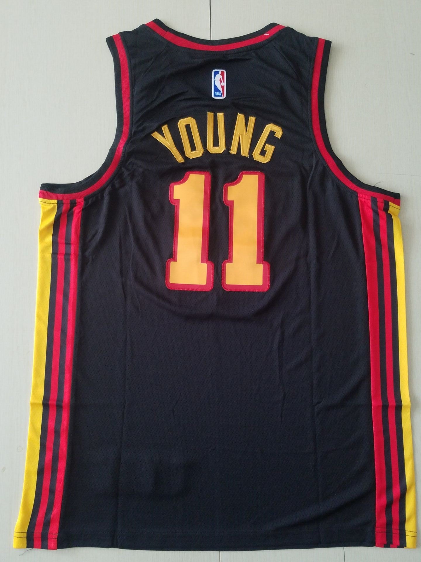 Men's Atlanta Hawks Trae Young #11 Black 2020/21 Swingman Jersey