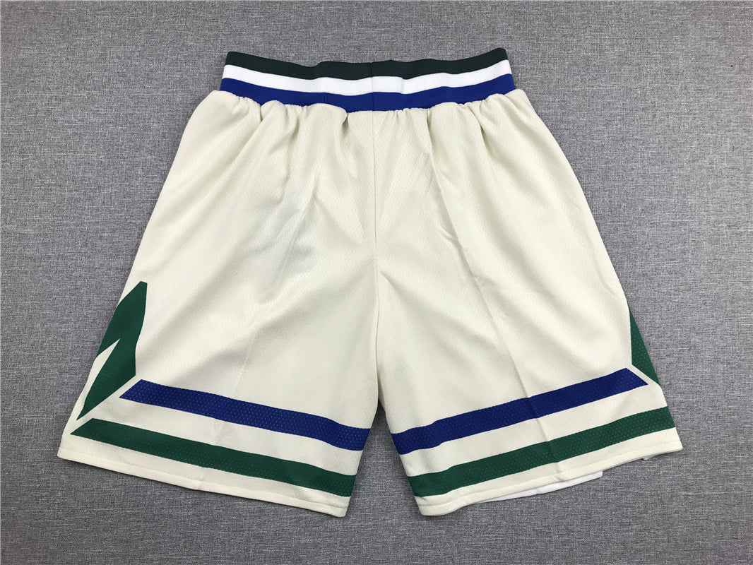 Men's Milwaukee Bucks White City Edition Basketball Shorts