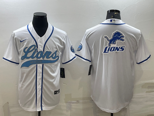 Men's Detroit Lions White Game Jersey