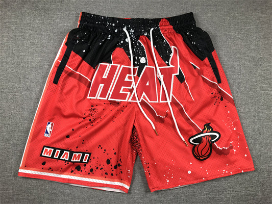 Men's Miami Heat Red Swingman Pocket Shorts