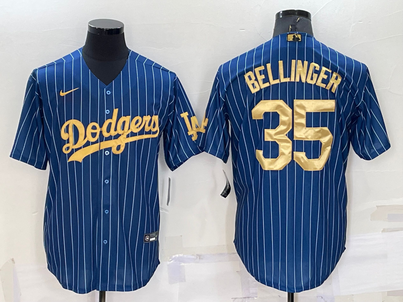 Men's Los Angeles Dodgers Cody Bellinger #35 Blue Replica Game Jersey