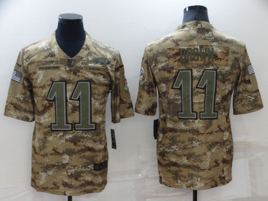 Men's Philadelphia Eagles A.J. Brown #11 Camouflage Game Jersey