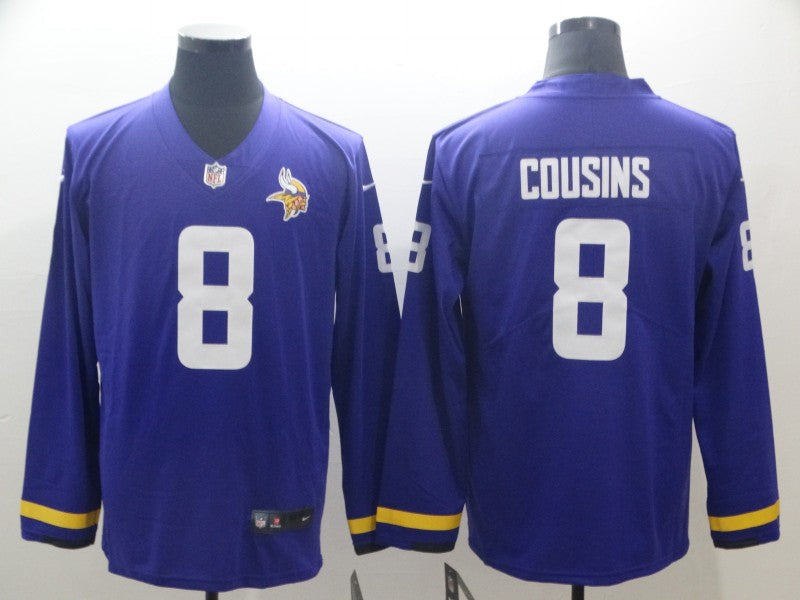 Men's Minnesota Vikings Kirk Cousins #8 Purple Game Player Jersey