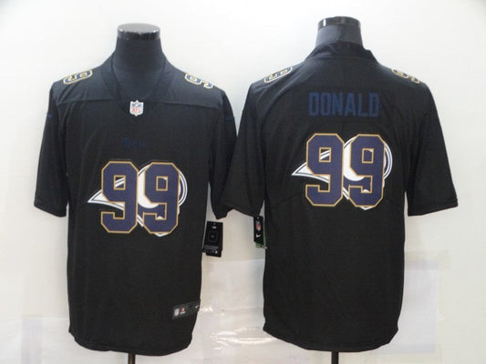 Men's Los Angeles Rams Aaron Donald #99 Black Authentic Game Jersey