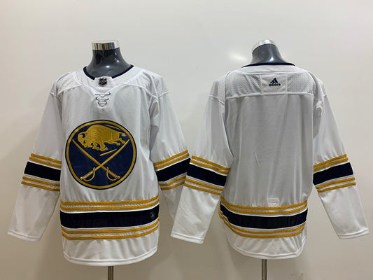 Men's Buffalo Sabres White Blank Player Jersey