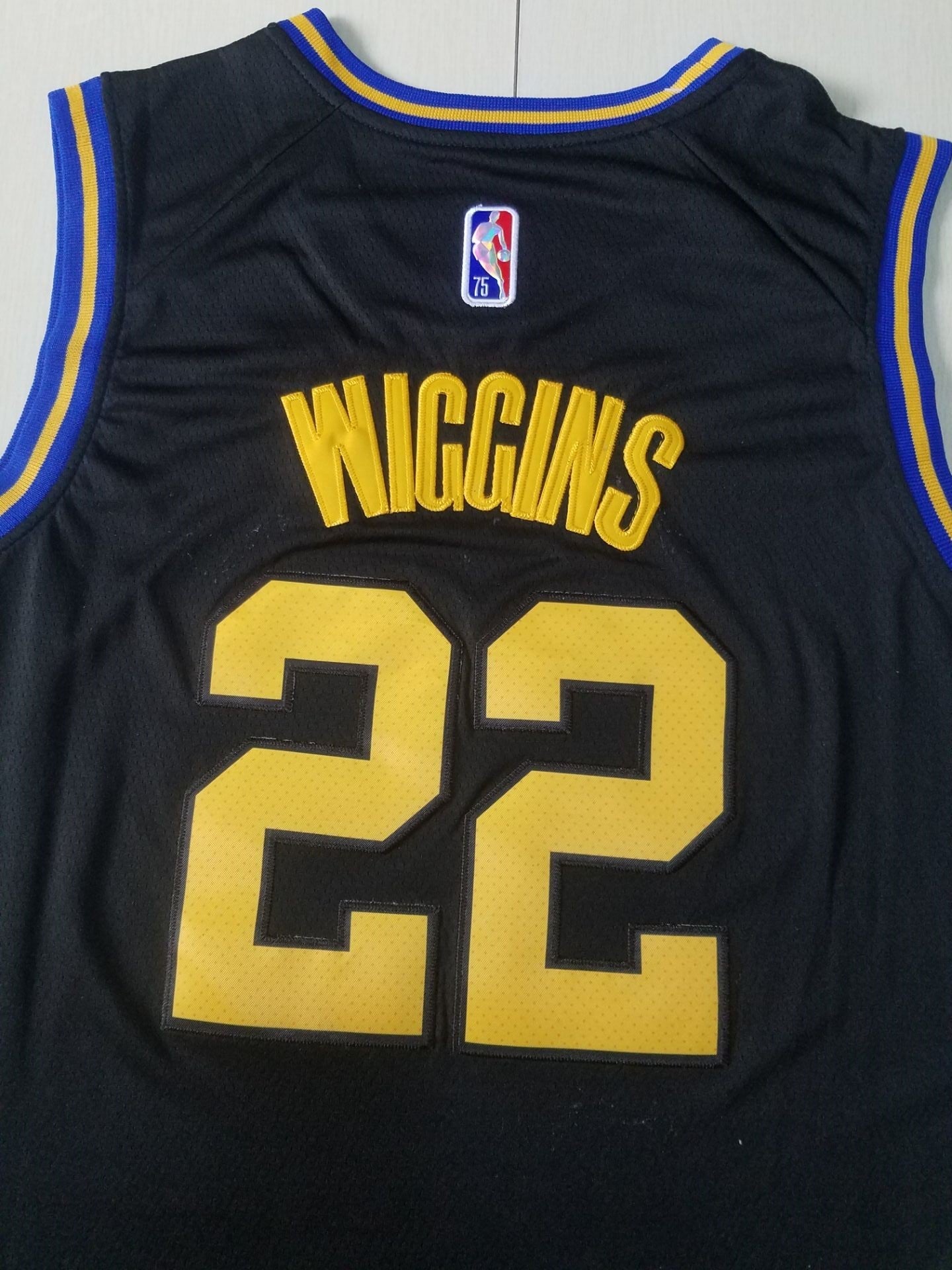 Men's Golden State Warriors Andrew Wiggins #22 City Edition Black Classic Jersey