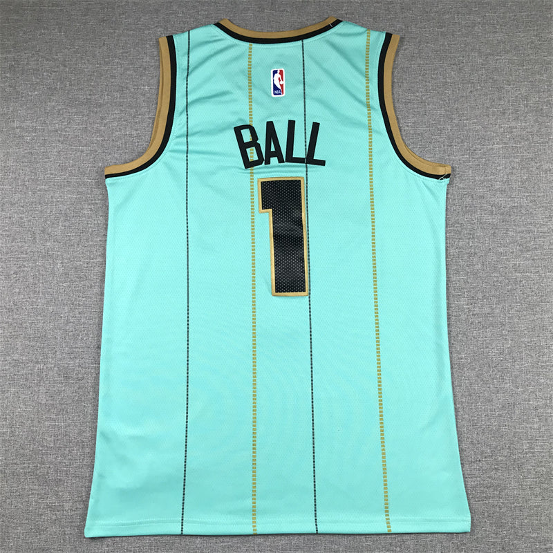 Men's Charlotte Hornets LaMelo Ball #1 Light Green 2022/23 Swingman Jersey