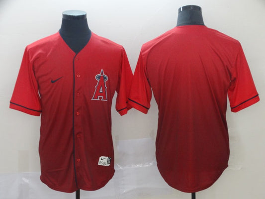 Men's Los Angeles Angels Red Replica Player Blank Jersey