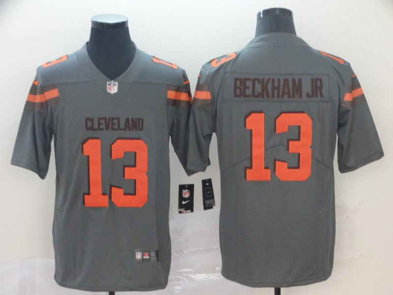 Men's Cleveland Browns Odell Beckham Jr. Gray Inverted Legend Jersey