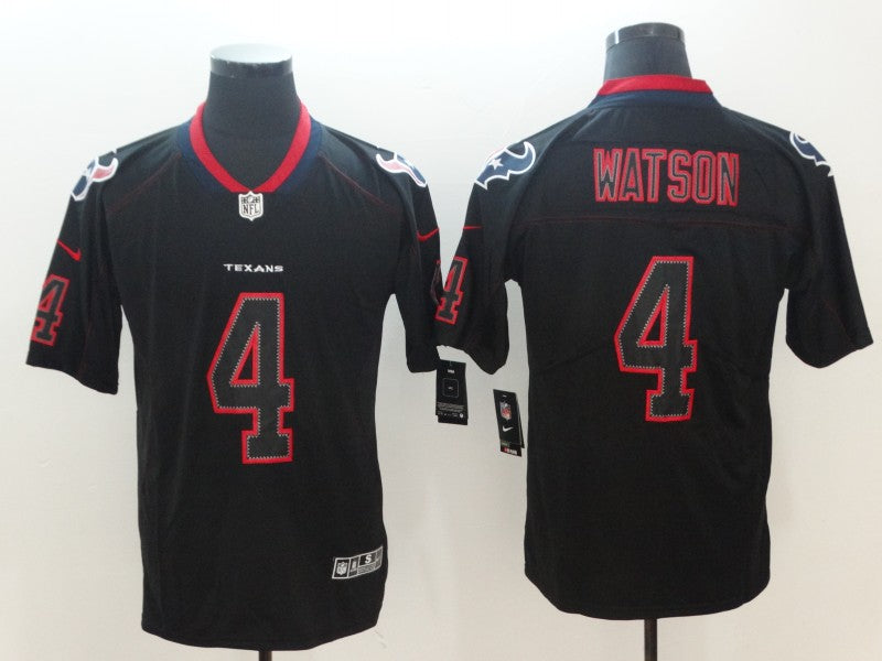 Men's Houston Texans Deshaun Watson #4 Black Alternate Game Jersey