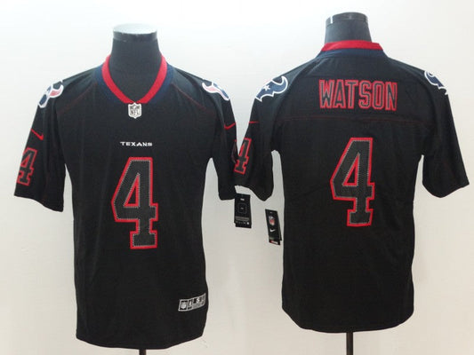 Men's Houston Texans Deshaun Watson #4 Black Alternate Game Jersey