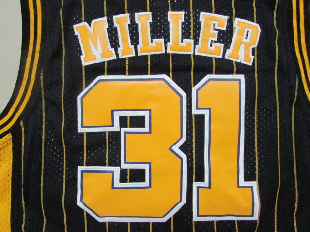 Men's Indiana Pacers Reggie Miller #31 Navy Hardwood Classics Swingman Jersey