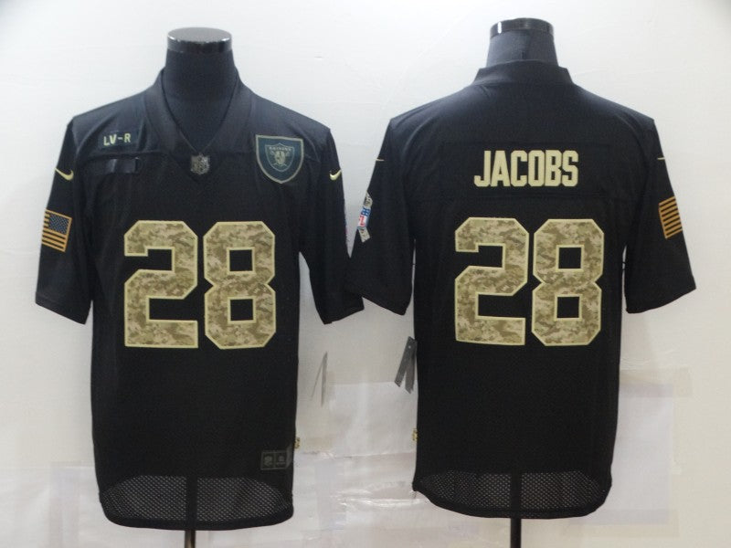 Men's Las Vegas Raiders Josh Jacobs Black Authentic Game Jersey