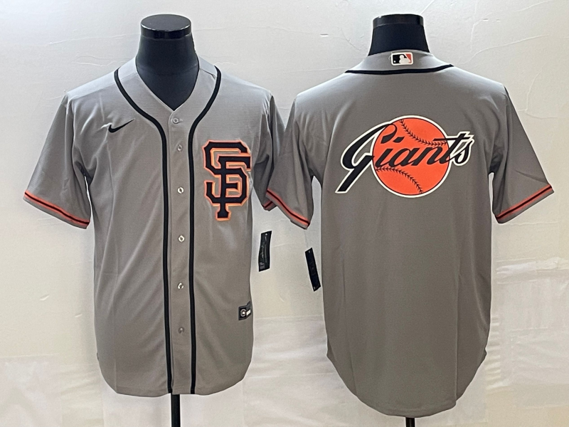 Men's San Francisco Giants Gray Road Replica Team Jersey